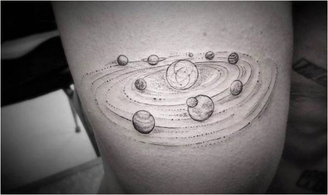 Sunčev sustav u tetovaži dr. Vu
