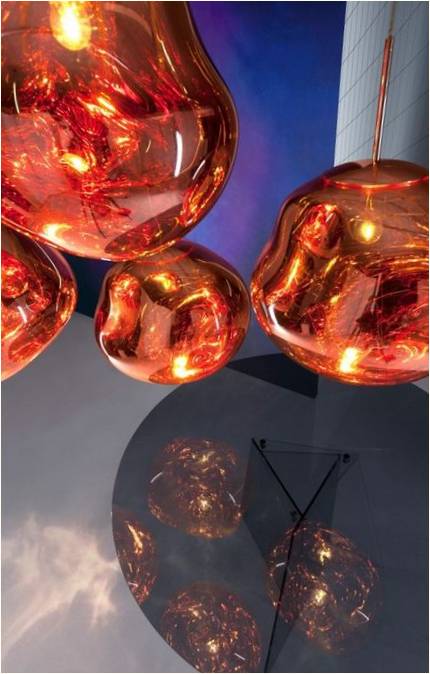 Dizajn privjesaka za svjetiljke u obliku smrznutog stakla Toma Dicksona